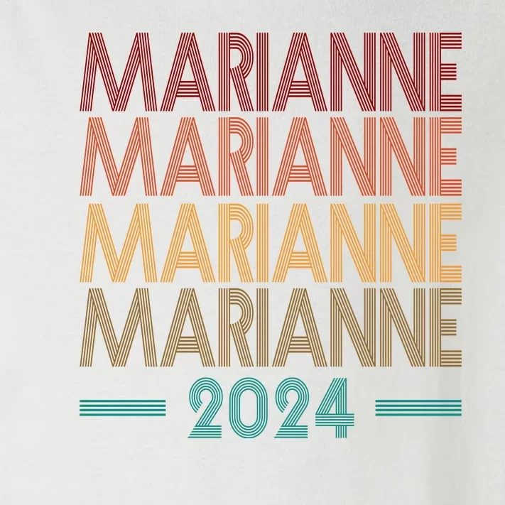 Vote Marianne Williamson Retro 2024 Toddler Long Sleeve Shirt