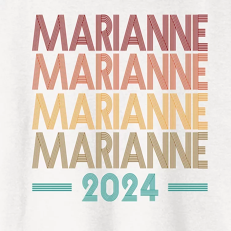 Vote Marianne Williamson Retro 2024 Women's Crop Top Tee