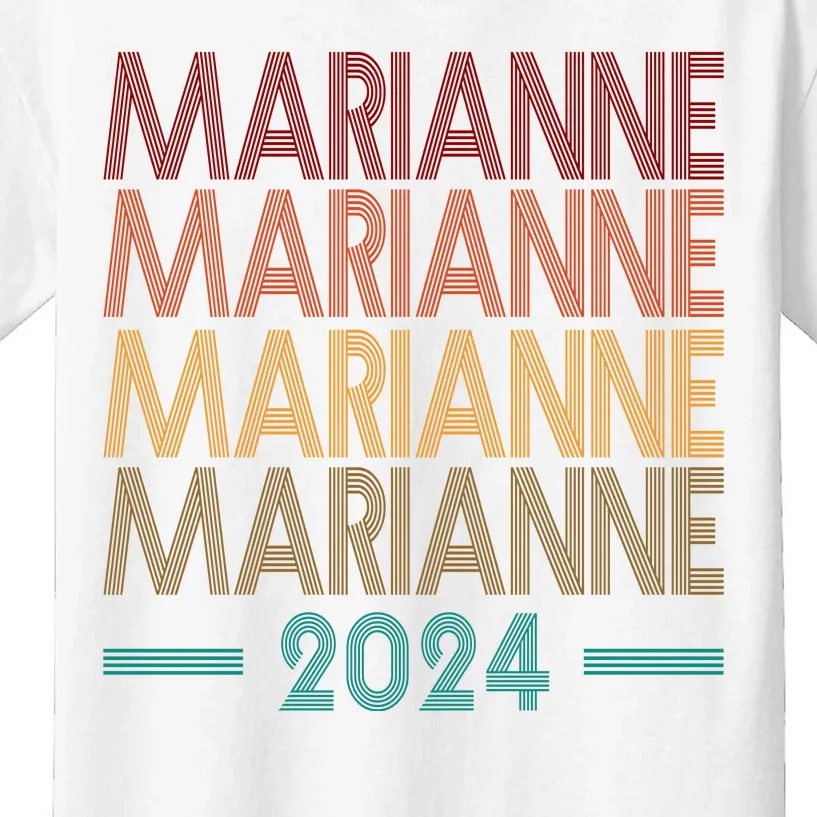 Vote Marianne Williamson Retro 2024 Kids T-Shirt