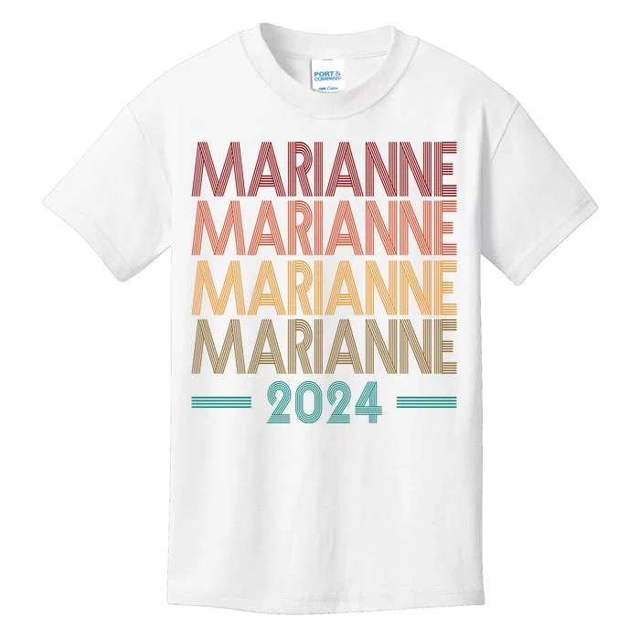 Vote Marianne Williamson Retro 2024 Kids T-Shirt