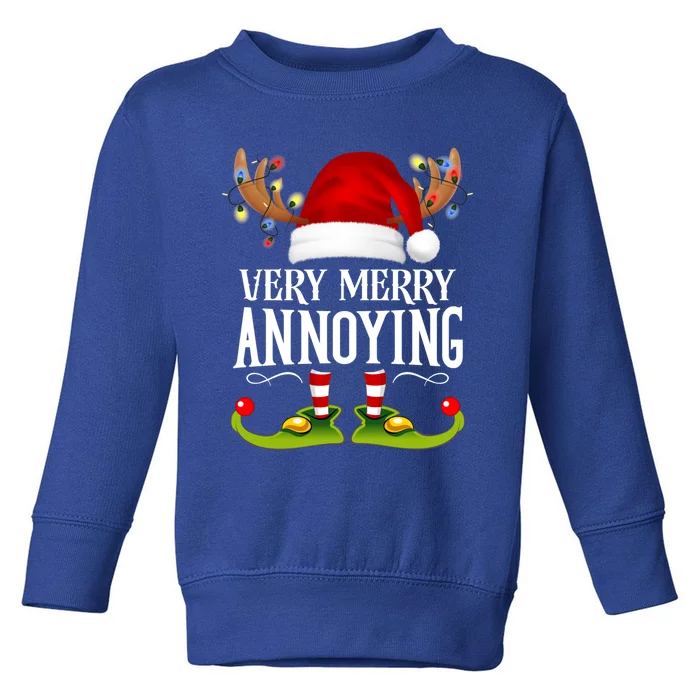 Very Merry Xmas Annoying Matching Christmas Gift Toddler Sweatshirt