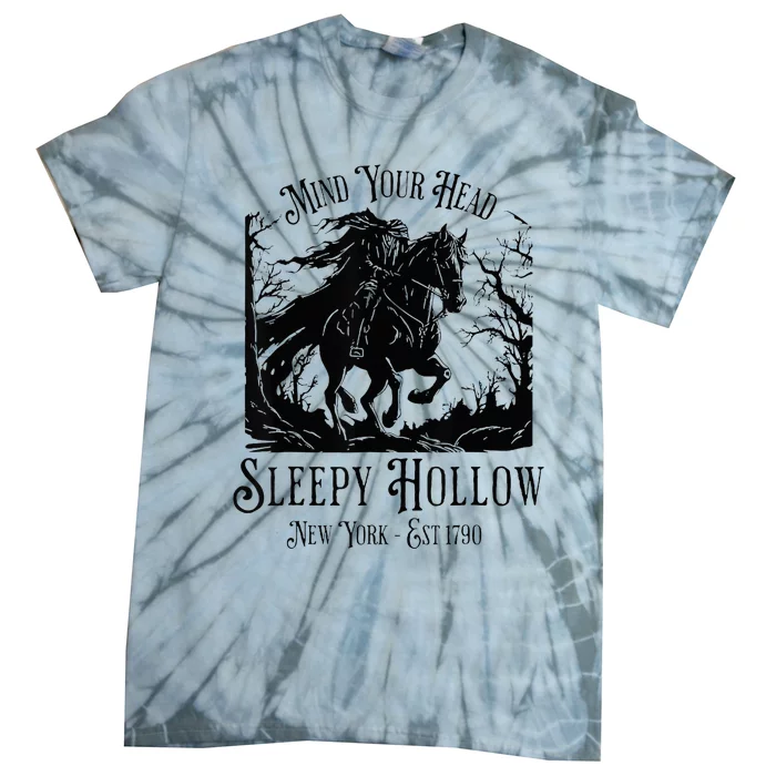 Vintage Mind Your Head Sleepy Hollow Headless Horseman Tie-Dye T-Shirt