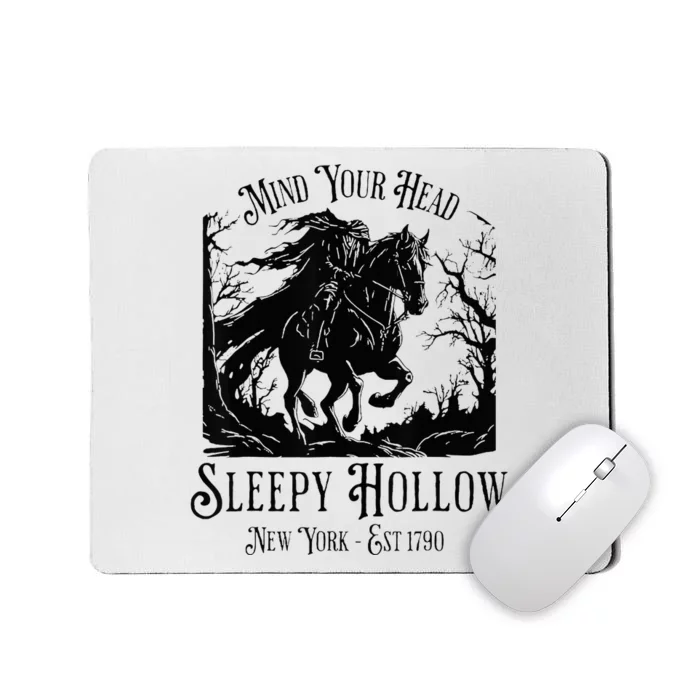 Vintage Mind Your Head Sleepy Hollow Headless Horseman Mousepad