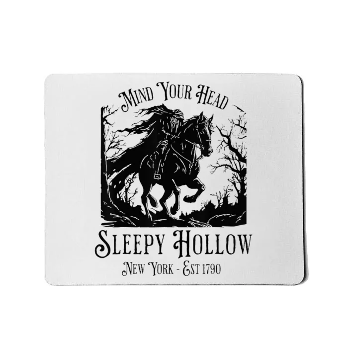 Vintage Mind Your Head Sleepy Hollow Headless Horseman Mousepad