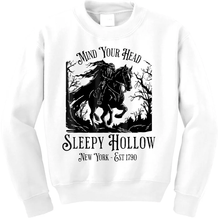 Vintage Mind Your Head Sleepy Hollow Headless Horseman Kids Sweatshirt