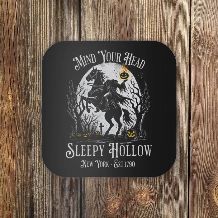 Vintage Mind Your Head Sleepy Hollow Headless Horseman Coaster