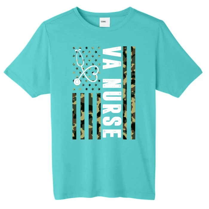 VA Nurse Army USA Flag ChromaSoft Performance T-Shirt