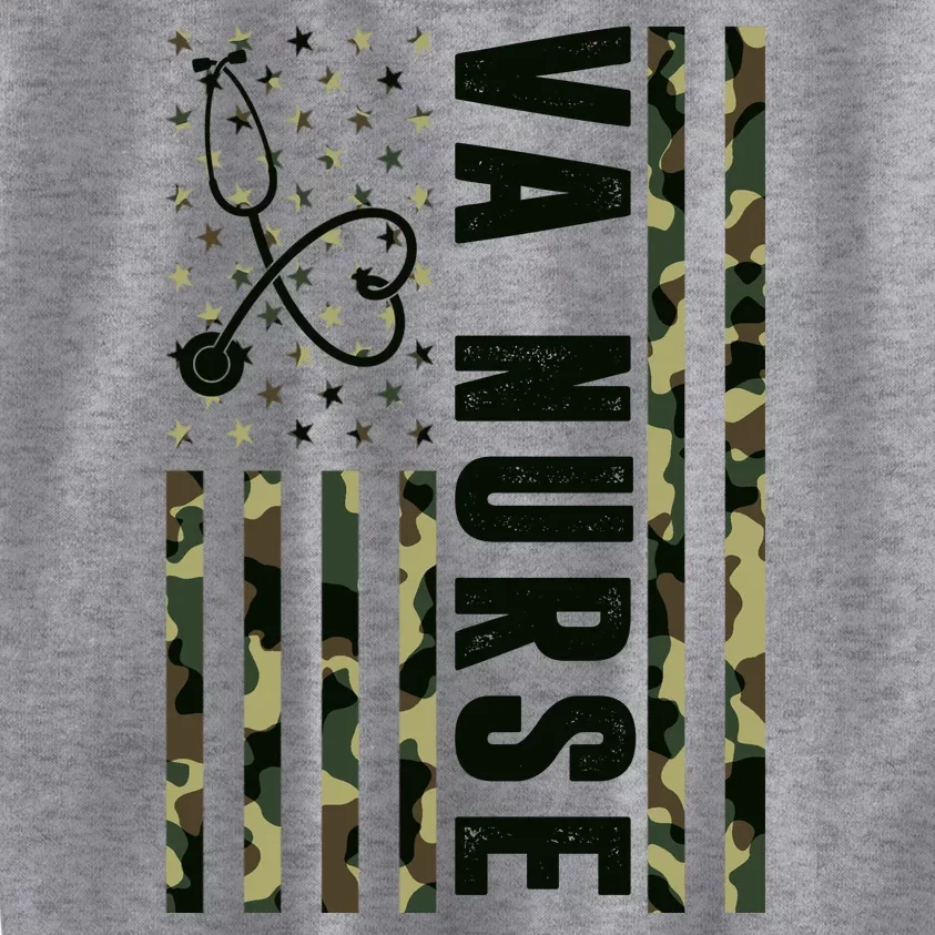 VA Nurse Army USA Flag Kids Sweatshirt