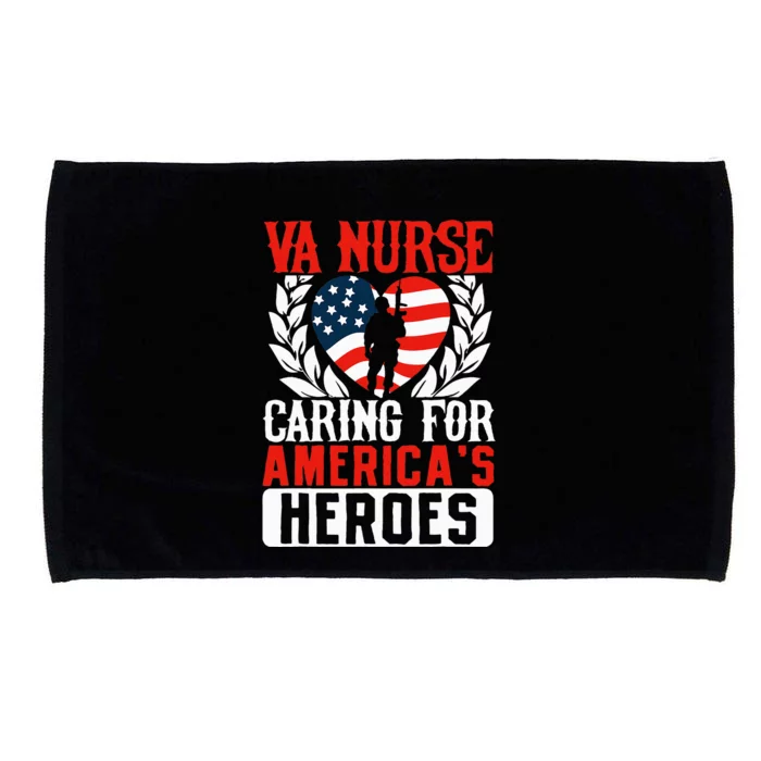 Va Nurse Americas Heros Merica Us Flag Patriot Microfiber Hand Towel