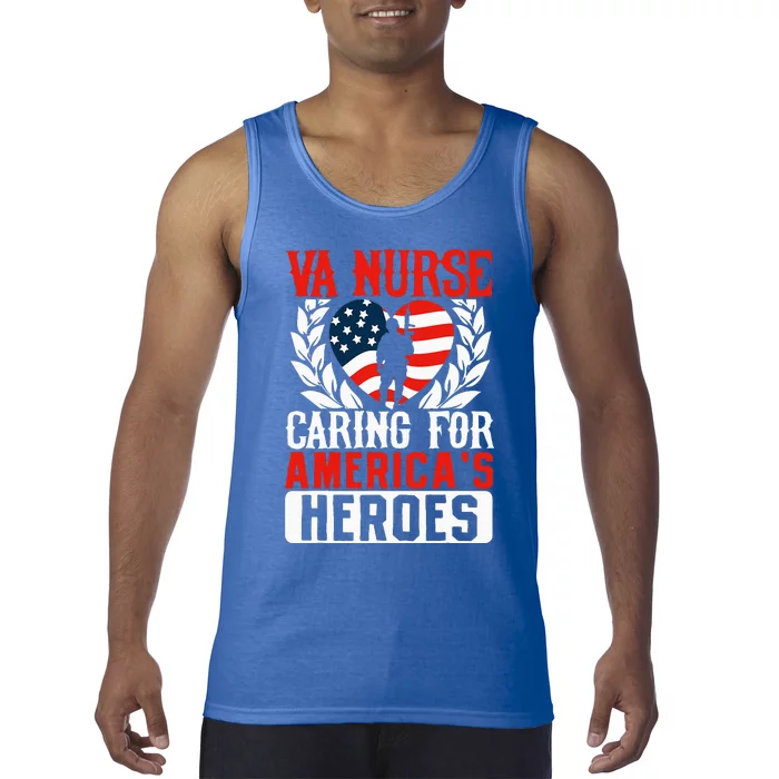 Va Nurse Americas Heros Merica Us Flag Patriot Tank Top