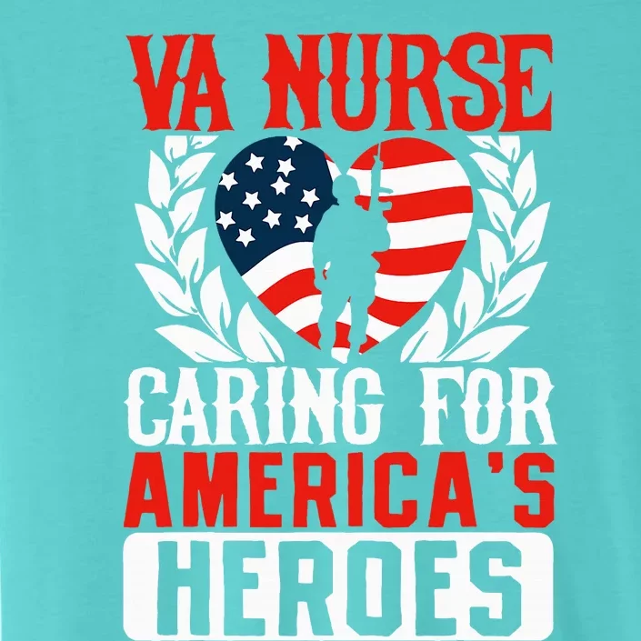 Va Nurse Americas Heros Merica Us Flag Patriot ChromaSoft Performance T-Shirt