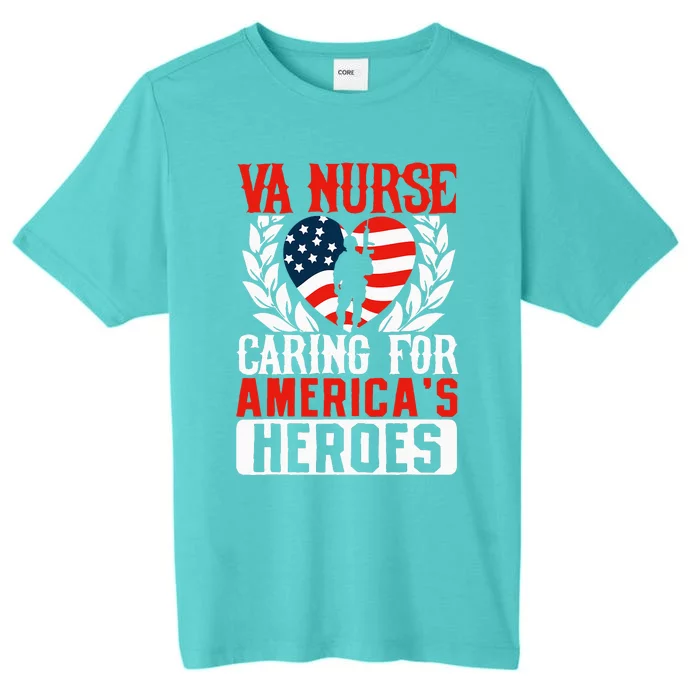 Va Nurse Americas Heros Merica Us Flag Patriot ChromaSoft Performance T-Shirt