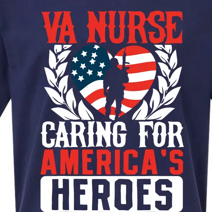 Va Nurse Americas Heros Merica Us Flag Patriot Veterans Day Sueded Cloud Jersey T-Shirt