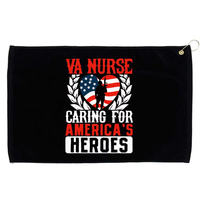 Va Nurse Americas Heros Merica US Flag Patriot Veterans Day Grommeted Golf Towel