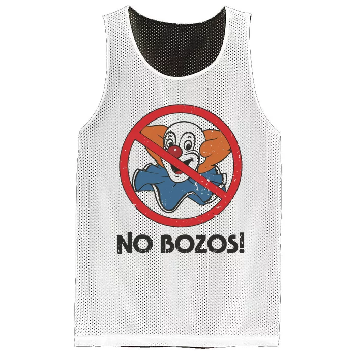 Vintage No Bozos 1983 Clowns Mesh Reversible Basketball Jersey Tank