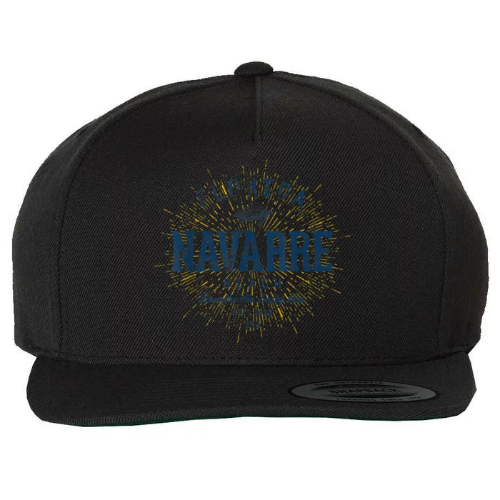 Vintage Navarre Beach Wool Snapback Cap