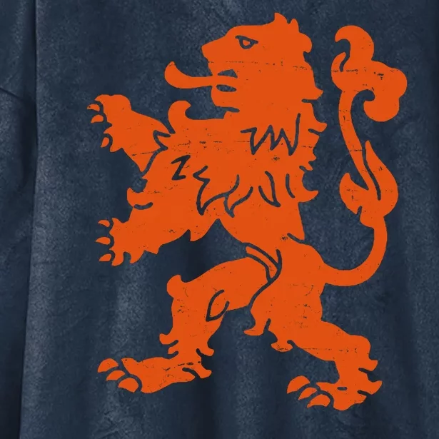 Vintage Netherlands Crest Logo Hooded Wearable Blanket