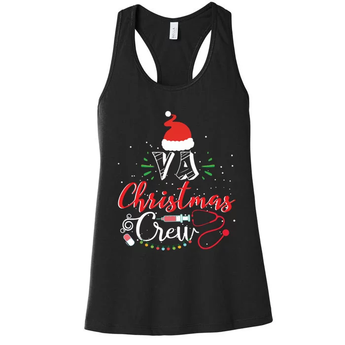 Va Nurse Christmas Crew Nurse Xmas Women's Racerback Tank