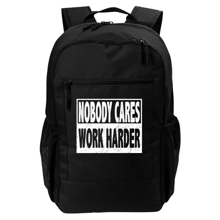 Vintage Nobody Cares Work Harder Motivational Quote Daily Commute Backpack