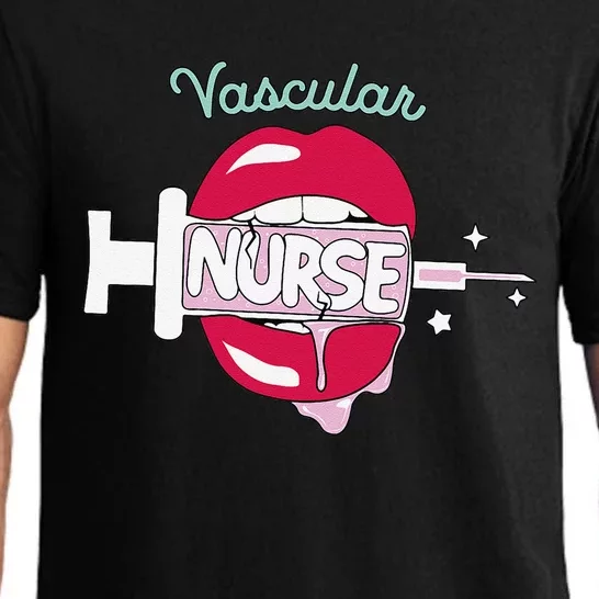 Vascular Nurse Cute Rn Cardiovascular Nursing Hot Lips Nurse Pajama Set