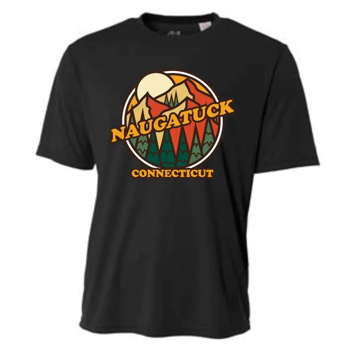 Vintage Naugatuck Connecticut Mountain Hiking Souvenir Print Cool Gift Cooling Performance Crew T-Shirt