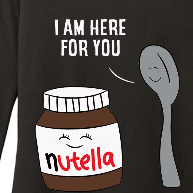 Valentine Nutella Couplepartner Gifts Womens CVC Long Sleeve Shirt