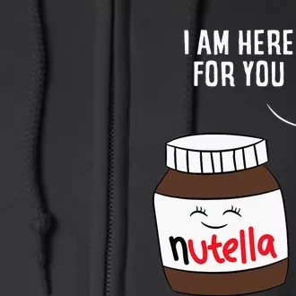 Valentine Nutella Couplepartner Gifts Full Zip Hoodie