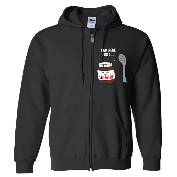 Valentine Nutella Couplepartner Gifts Full Zip Hoodie