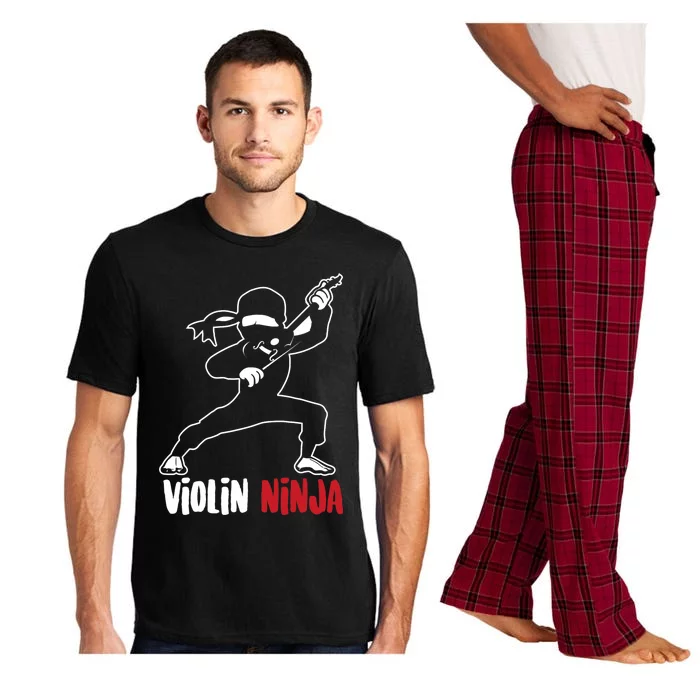 Violin Ninja Cute Violinist Musician Funny Music Player Gift Pajama Set