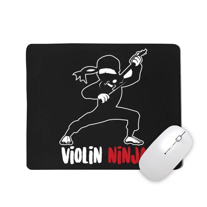 Violin Ninja Cute Violinist Musician Funny Music Player Gift Mousepad