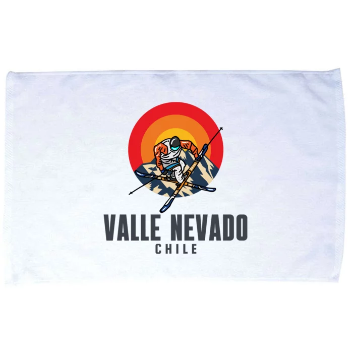 Valle Nevado Chile Ski Resort Skiing Microfiber Hand Towel