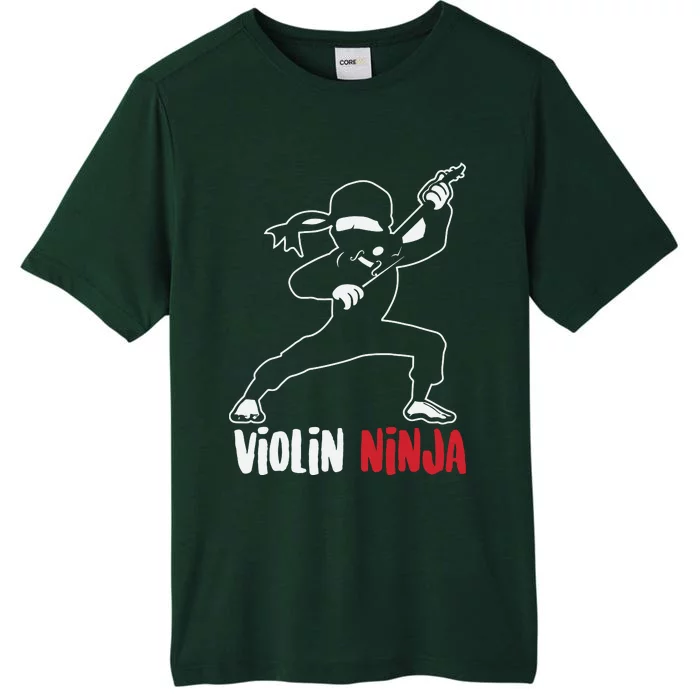 Violin Ninja Cute Violinist Musician Funny Music Player Gift ChromaSoft Performance T-Shirt