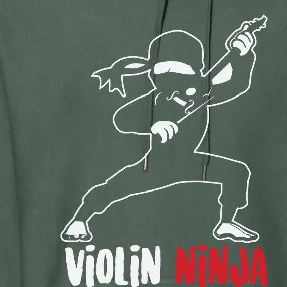 Violin Ninja Cute Violinist Musician Funny Music Player Gift Premium Hoodie