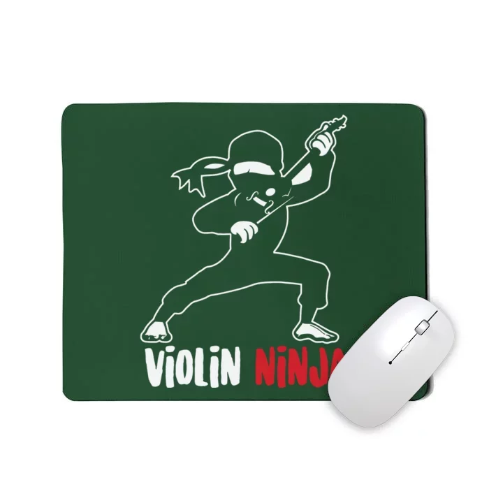 Violin Ninja Cute Violinist Musician Funny Music Player Gift Mousepad