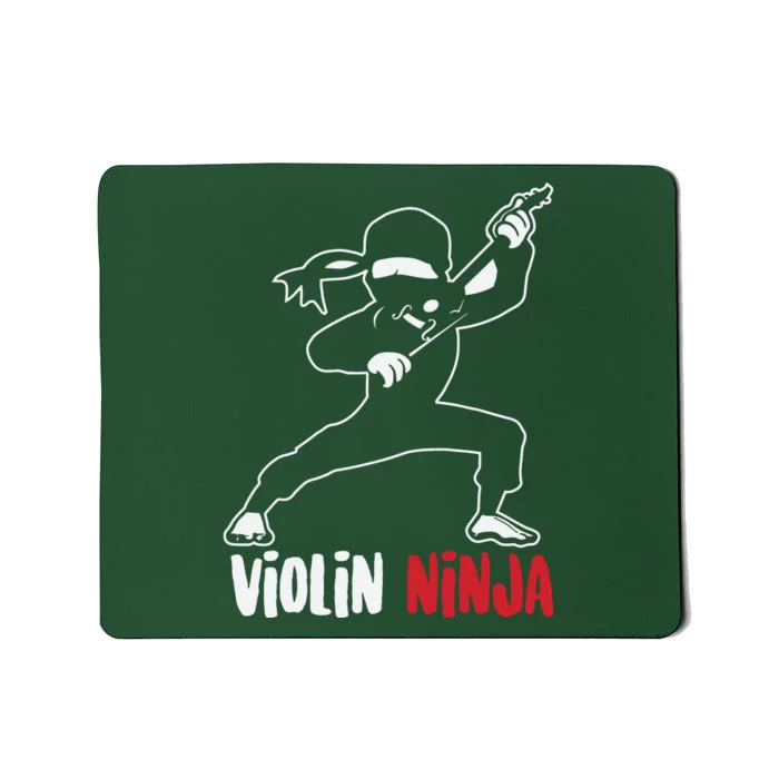 Violin Ninja Cute Violinist Musician Funny Music Player Gift Mousepad