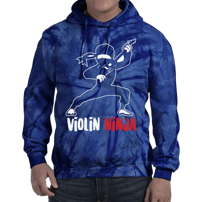 Violin Ninja Cute Violinist Musician Funny Music Player Gift Tie Dye Hoodie