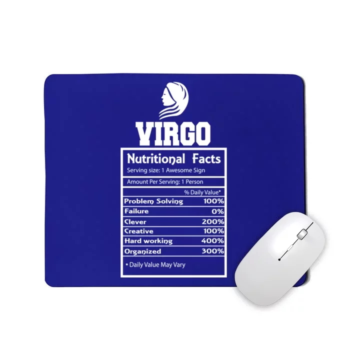 Virgo Nutritional Facts Horoscope Zodiac Astrology Sign Great Gift Mousepad