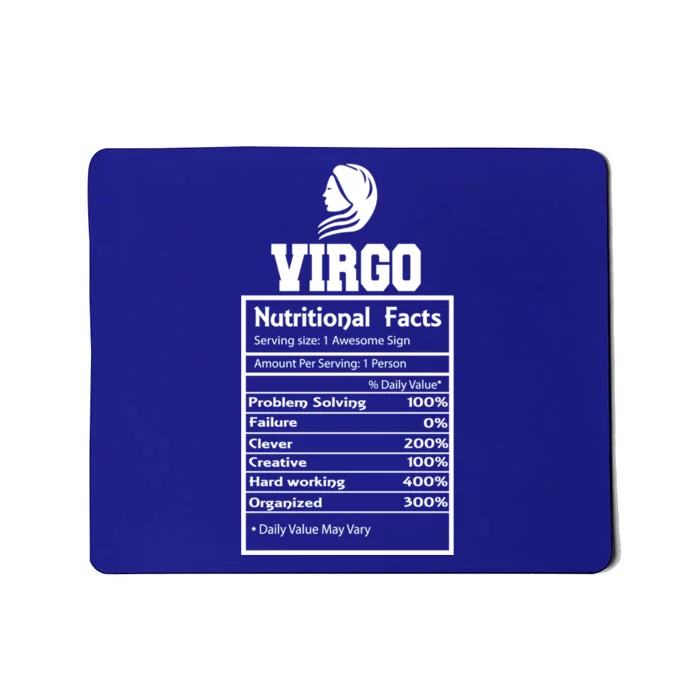 Virgo Nutritional Facts Horoscope Zodiac Astrology Sign Great Gift Mousepad