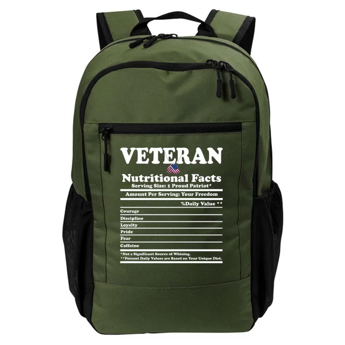 Veteran Nutritional Facts Proud Patriot Daily Commute Backpack