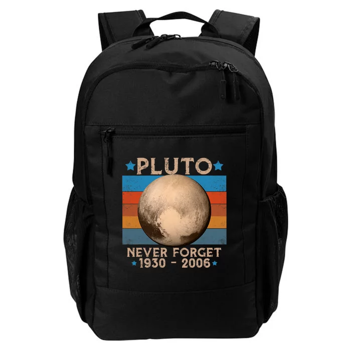 Vintage Never Forget Pluto Nerdy Astronomy Space Science Trendy Design Daily Commute Backpack