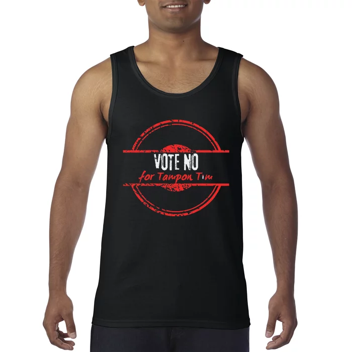 Vote No For Tampon Tim Walz Vice President Kommiebla Satire Tank Top