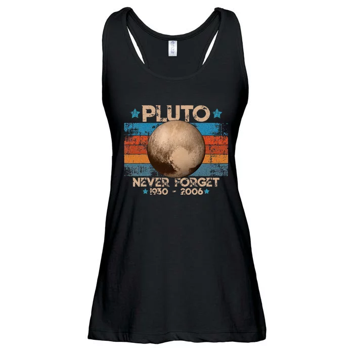 Vintage Never Forget Pluto Funny Ladies Essential Flowy Tank