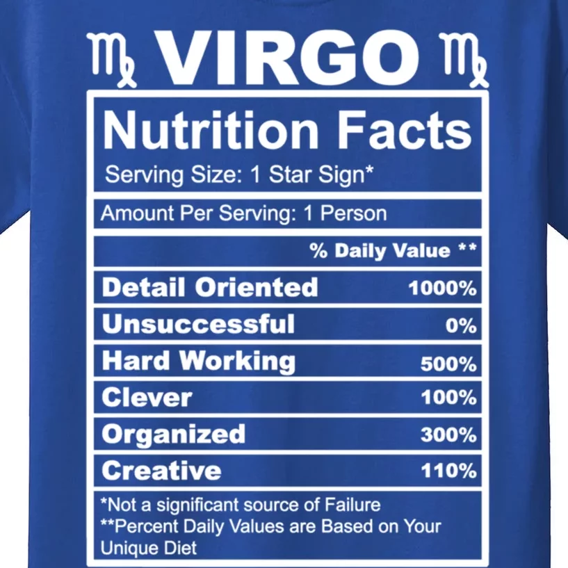 Virgo Nutrition Facts Gift Kids T-Shirt