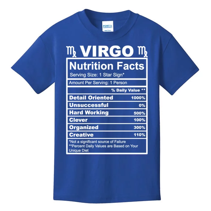 Virgo Nutrition Facts Gift Kids T-Shirt