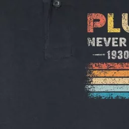 Vintage Never Forget Pluto Funny Retro Astronomy Space Softstyle Adult Sport Polo