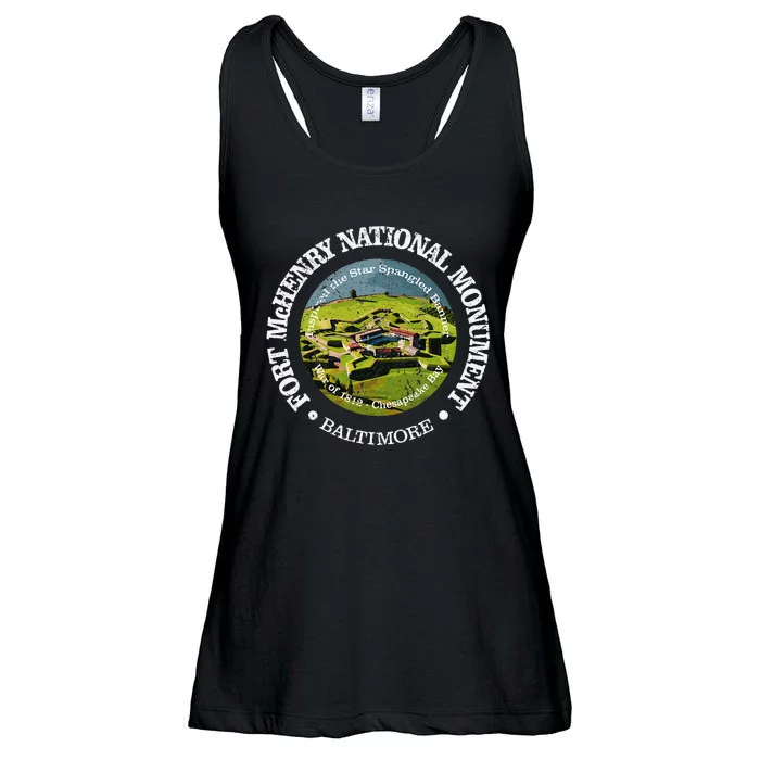 Vintage Nature Fort Mchenry National Monument Hiking Ladies Essential Flowy Tank