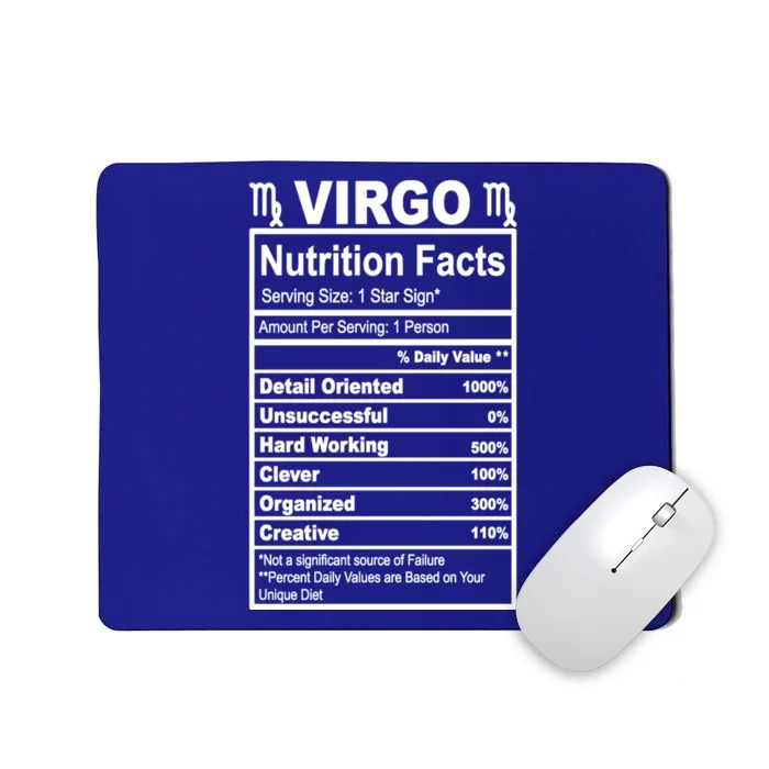 Virgo Nutrition Facts Gift Mousepad