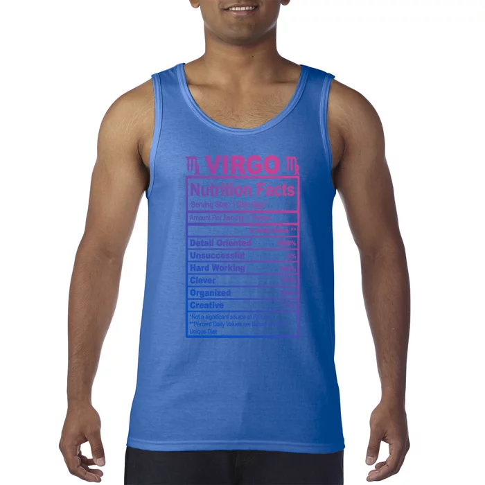 Virgo Nutrition Facts Cute Gift Tank Top