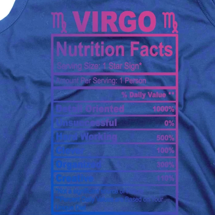 Virgo Nutrition Facts Cute Gift Tank Top