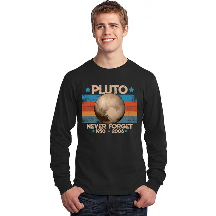 Vintage Never Forget Pluto Tall Long Sleeve T-Shirt